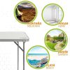 MESA DE CAMPING PLEGABLE BLANCA AKTIVE 80X60X70 CM - Image 3