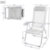 SILLA CAMPING ALUMINIO Y TEXTILENO RECLINABLE AKTIVE 44X55X101CM - Image 5