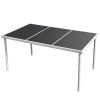 Conjunto de jantar para jardim 7 pcs preto - Image 2