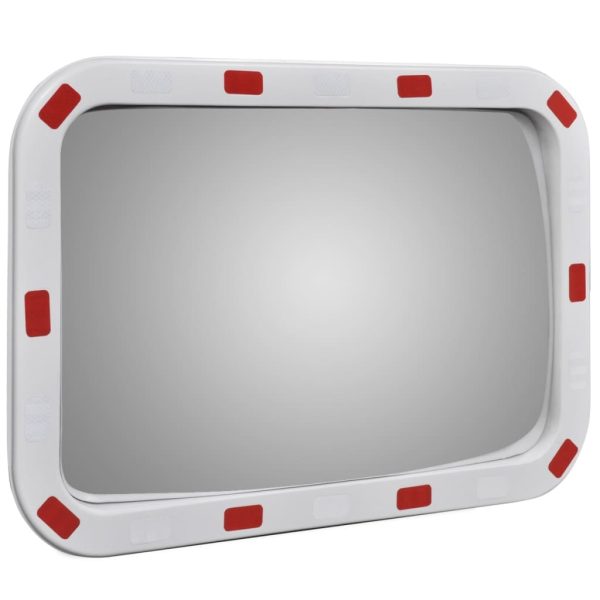 Convex Espelho de trânsito retangular 40 x 60 cm com refletores - Image 3