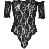 BODY TEDDY DE ENCAJE FLORAL - NEGRO - Image 3