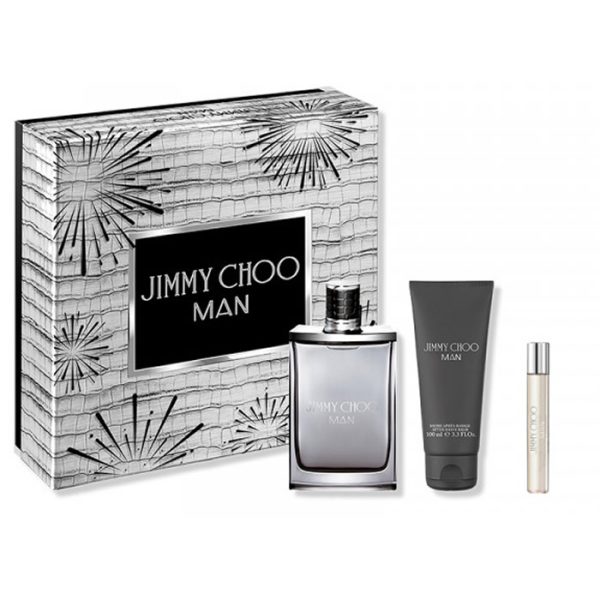 Jimmy Choo Man Eau De Toilette Spray 100ml Set 3 Piezas