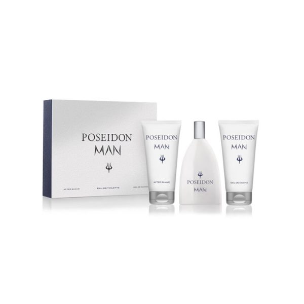 Instituto Español Poseidon Man Eau De Toilette Spray 150ml Set 3 Piezas