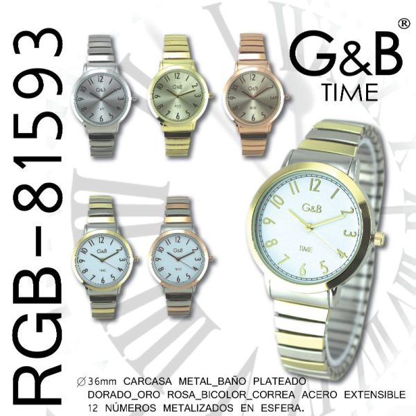 RELOJ GB SEÑORA EXTENSIBLE REDONDO