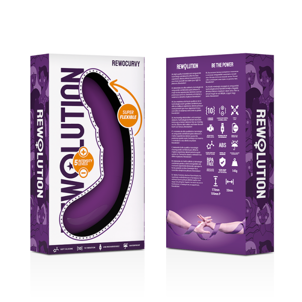 REWOLUTION REWOCURVY RECHARGEABLE FLEXIBLE VIBRATOR - Image 8