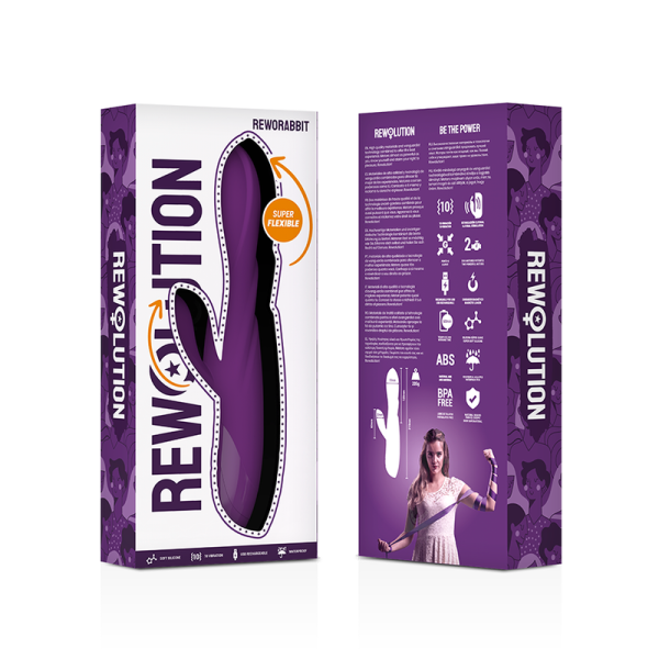 REWOLUTION REWORABBIT VIBRADOR FLEXÍVEL COM COELHO - Image 8