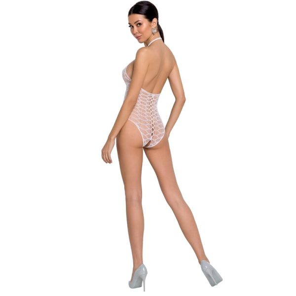 PASSION WOMAN BS087 BODYSTOCKING - WHITE ONE SIZE - Image 2