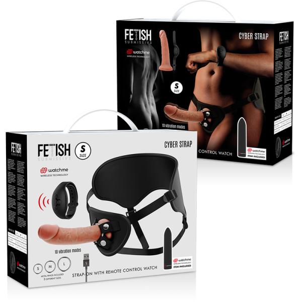 FETISH SUBMISSIVE CYBER STRAP - ARNÊS COM DILDO E BALA CONTROLE REMOTO TECNOLOGIA WATCHME S - Image 14