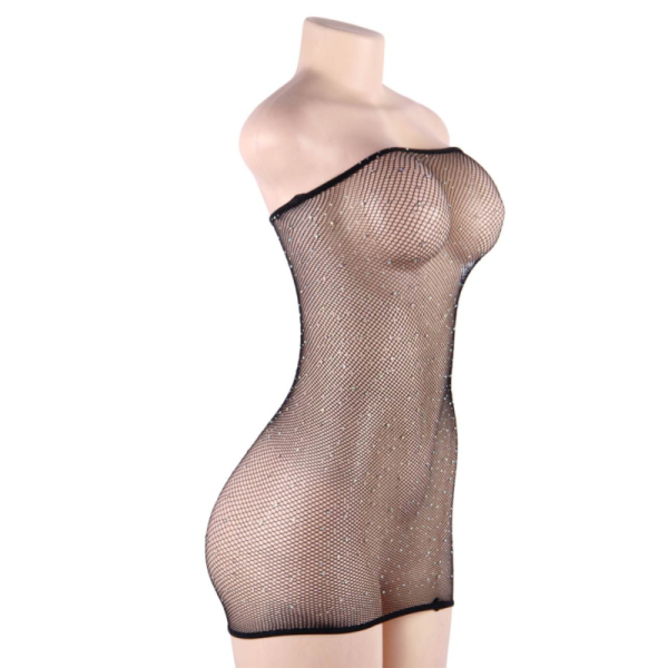 QUEEN LINGERIE SHINNY-DRESS BODYSTOCKING SL - Image 4