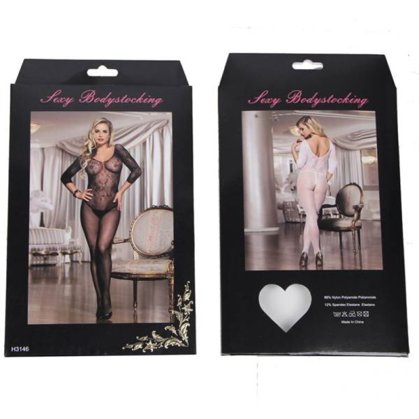 QUEEN LINGERIE OPEN LONG SLEEVES LONG SLEEVES BODYSTOCKING SL - Image 3