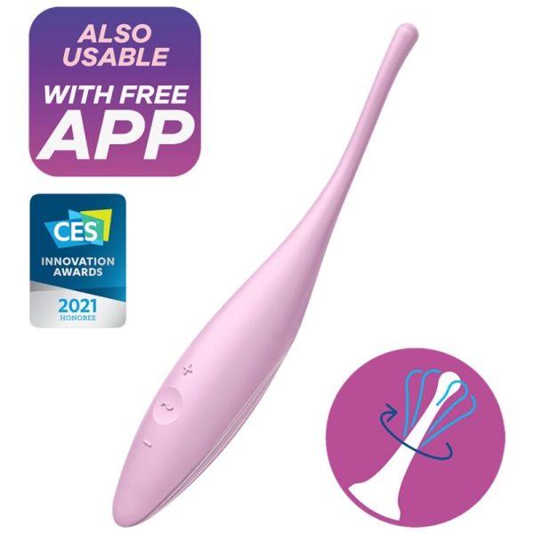 SATISFYER TWIRLING ALEGRIA CLIT TIP ESTIMULANTE - ROSA