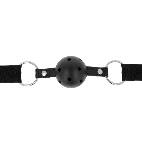MORDAÇA BOLA RESPIRÁVEL FETICHE PRETO OHMAMA - Image 2