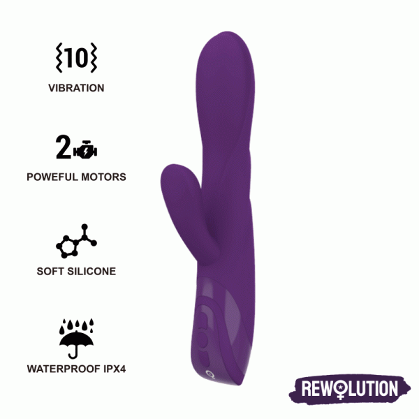 REWOLUTION REWORABBIT VIBRADOR FLEXÍVEL COM COELHO