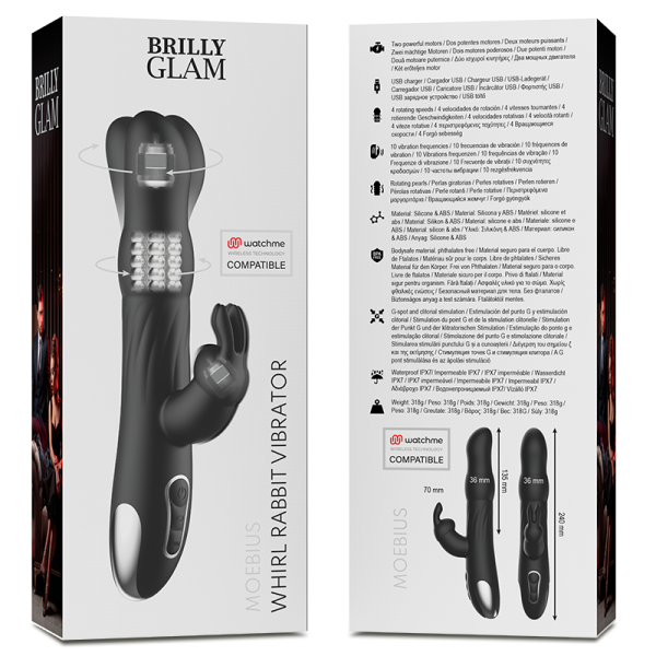 BRILLY GLAM - VIBRADOR E ROTADOR  MOEBIUS COELHO COMPATÍVEL COM A TECNOLOGIA WATCHME WIRELESS - Image 8