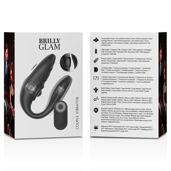 BRILLY GLAM- CONTROLE REMOTO PULSANTE E VIBRATÓRIO DE CASAL - Image 8