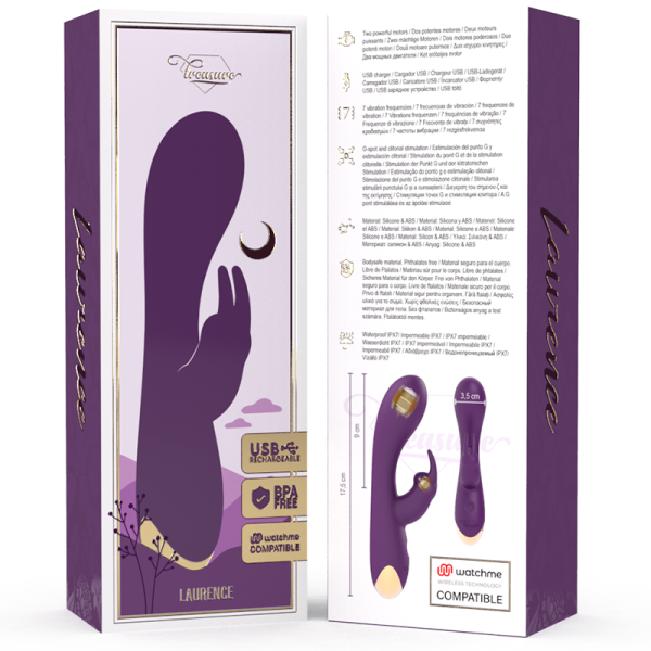 TREASURE - LAURENCE RABBIT VIBRATOR WATCHME WIRELESS TECHNOLOGY COMPATÍVEL - Image 8