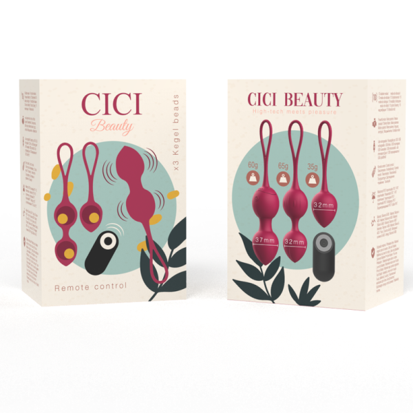 CICI BEAUTY- CONTROLE REMOTO PREMIUM SILICONE 3 VIBRANTES KEGEL BEADS - Image 6