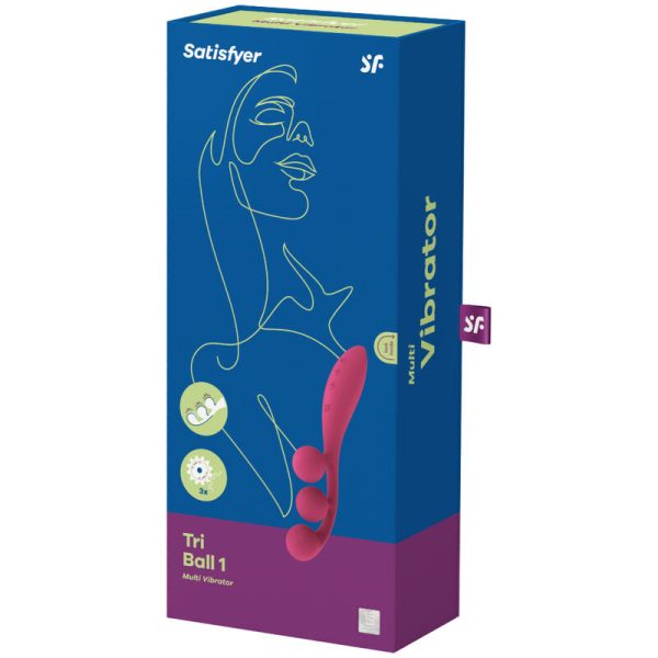 SATISFYER TRI BALL 1 MULTI VIBRADOR - VERMELHO - Image 4