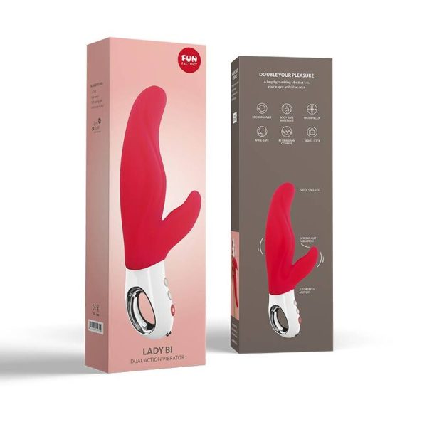 FUN FACTORY - LADY BI DUAL VIBRATOR INDIA RED - Image 6