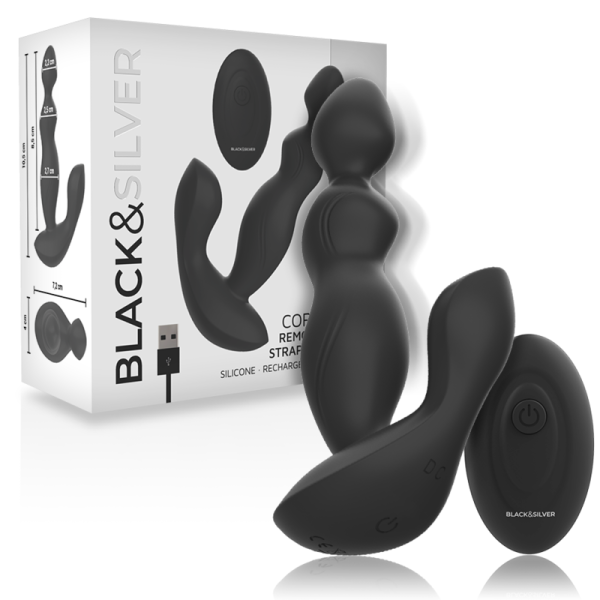 BLACK&SILVER - CONTROLE REMOTO DE SILICONE CORA PLUG ANAL - Image 2