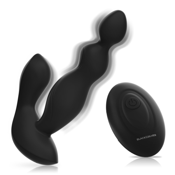 BLACK&SILVER - CONTROLE REMOTO DE SILICONE CORA PLUG ANAL - Image 4