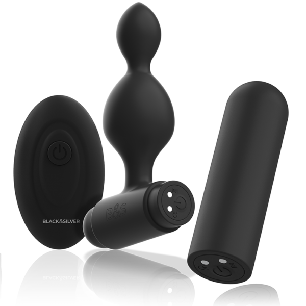 BLACK&SILVER - CONTROLE REMOTO DE PLUG ANAL DE SILICONE TUCKER PEQUENO - Image 5