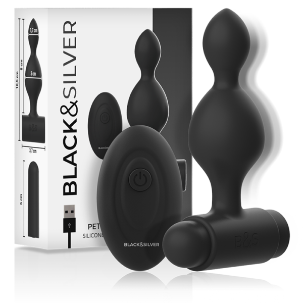 BLACK&SILVER - CONTROLE REMOTO DE PLUG ANAL DE SILICONE TUCKER PEQUENO - Image 2