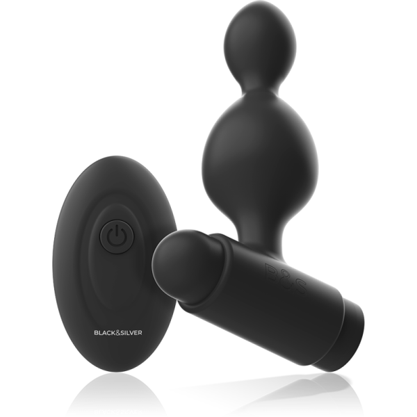 BLACK&SILVER - CONTROLE REMOTO DE PLUG ANAL DE SILICONE TUCKER PEQUENO - Image 3