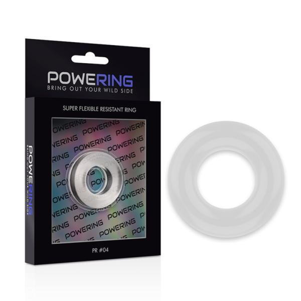 POWERING- ANEL PARA PÊNIS SUPER FLEXÍVEL E RESISTENTE 3,8CM PR04 TRANSPARENTE - Image 6