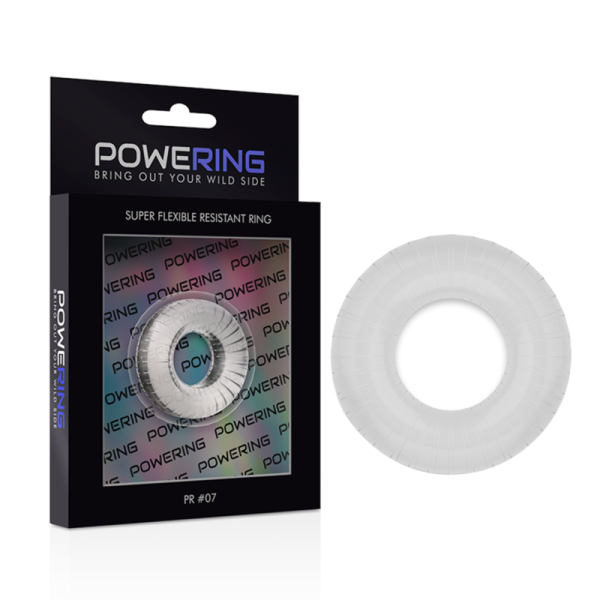 POWERING- ANEL PARA PÊNIS SUPER FLEXÍVEL E RESISTENTE 4,5CM PR07 TRANSPARENTE - Image 5