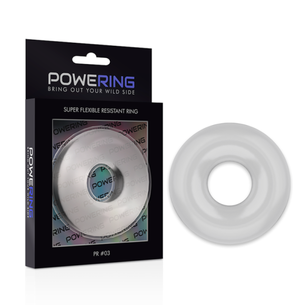 POWERING - ANEL PARA PÉNIS SUPER FLEXÍVEL E RESISTENTE 5CM PR03 TRANSPARENTE - Image 6