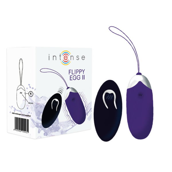 INTENSE FLIPPY II VIBRANTE OVO COM CONTROLE REMOTO ROXO