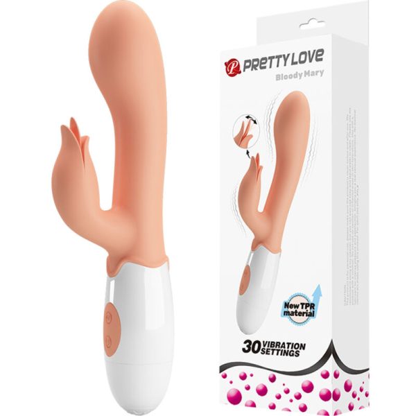 PRETTY LOVE - VIBRADOR BLOODY MARY COM ESTIMULADOR