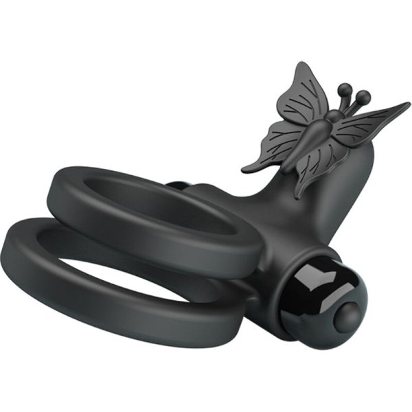 PRETTY LOVE - VIBRADOR DE ANEL DUPLO COM ESTIMULADOR PRETO - Image 6