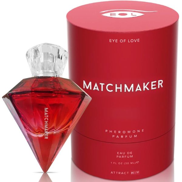 EYE OF LOVE - PERFUME DE FEROMÔNIO DE DIAMANTE VERMELHO MATCHMAKER ATTRACT HIM 30 ML