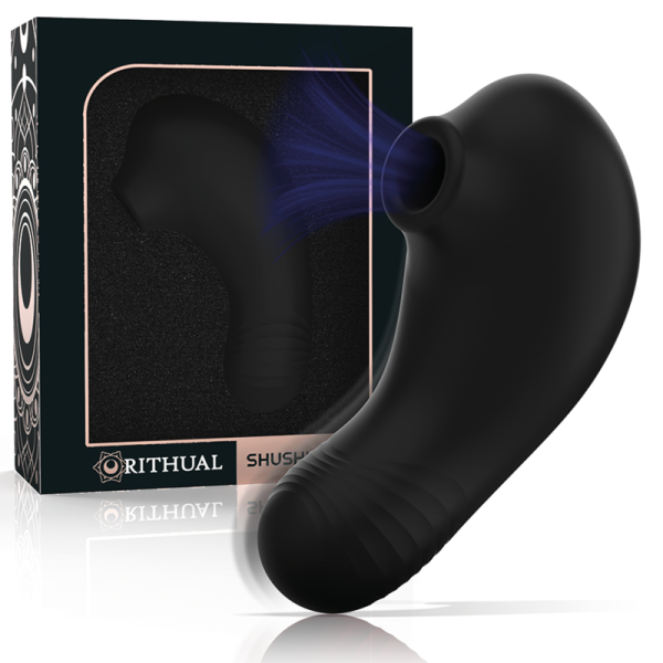 RITHUAL - ESTIMULADOR SHUSHU PRO CLITORAL 2 MOTORES POTENTES PRETO