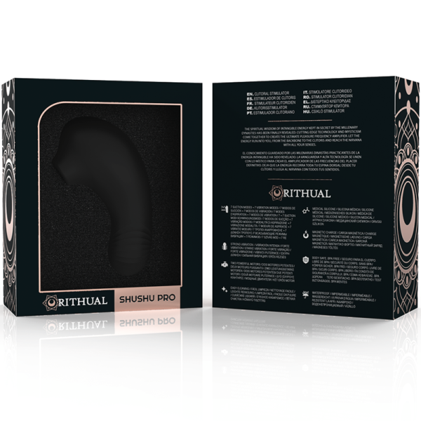 RITHUAL - ESTIMULADOR SHUSHU PRO CLITORAL 2 MOTORES POTENTES PRETO - Image 8