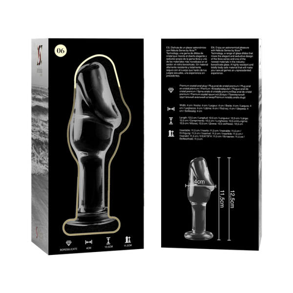 NEBULA SERIES BY IBIZA - MODELO 6 ANAL PLUG VIDRO BOROSILICADO 12,5 X 4 CM - Image 5