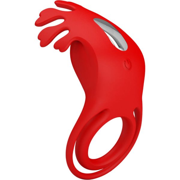 PRETTY LOVE - ANEL VIBRADOR RUBEN 7 VIBRAÕES SILICONE VERMELHO - Image 3