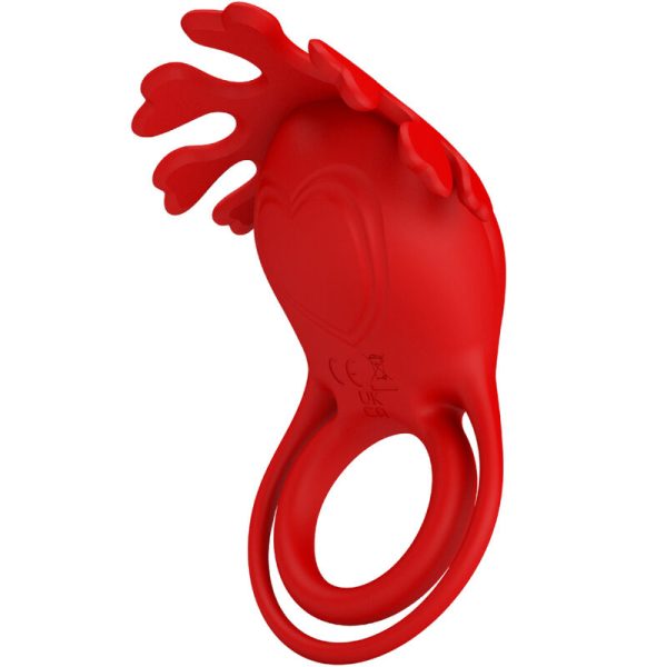 PRETTY LOVE - ANEL VIBRADOR RUBEN 7 VIBRAÕES SILICONE VERMELHO - Image 2