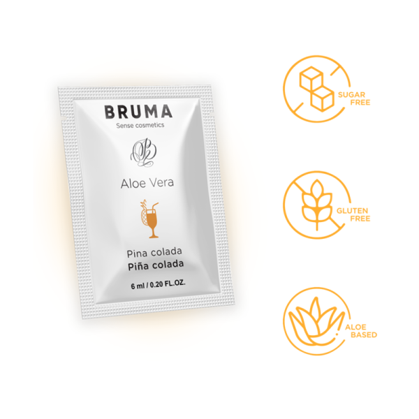 BRUMA - GEL DESLIZANTE DE ALOE VERA SABOR PINA COLADA 6 ML - Image 2