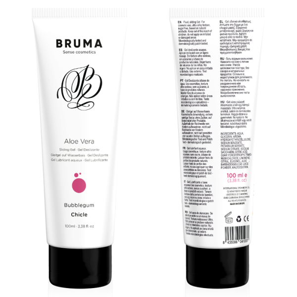 BRUMA - GEL DESLIZANTE DE ALOE VERA SABOR BUBBLEGUM 100 ML - Image 5