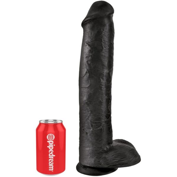 KING COCK - PÊNIS REALÍSTICO COM BOLAS 34,2 CM PRETO - Image 5