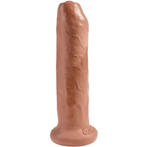 KING COCK - PÊNIS REALÍSTICO SEM CORTES 17,8 CM CARAMELO