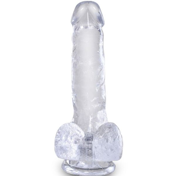 KING COCK CLEAR - PÊNIS REALISTA COM BOLAS 13,5 CM TRANSPARENTE - Image 2