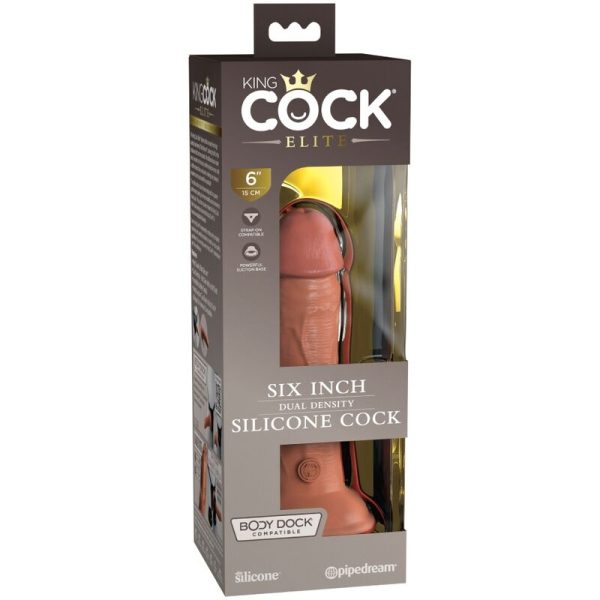 KING COCK ELITE - DILDO DE SILICONE REALISTA 15,2 CM CANDY - Image 6