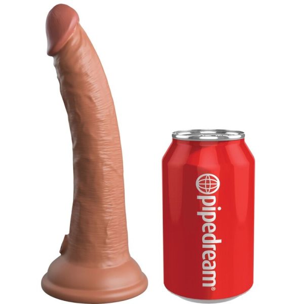 KING COCK ELITE - DILDO DE SILICONE REALISTA 17,8 CM CANDY