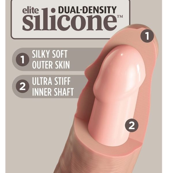 KING COCK ELITE - DILDO SILICONE REALISTA 17,8 CM - Image 3