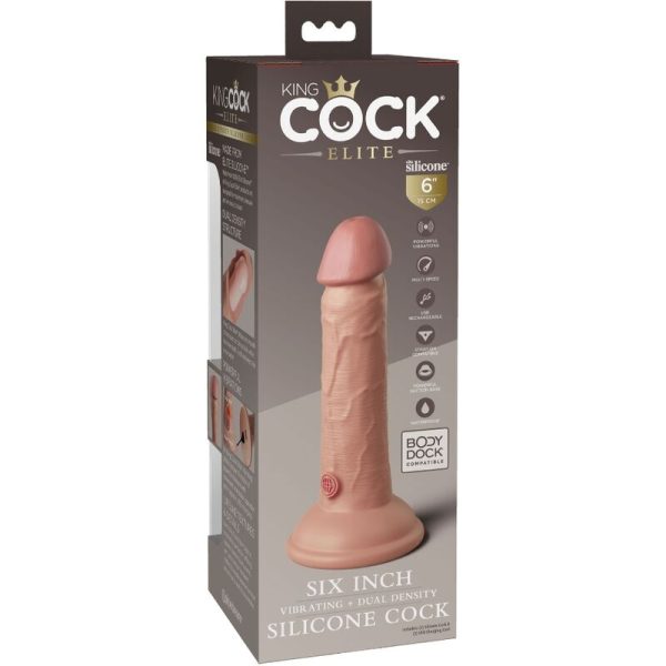 KING COCK ELITE - VIBRAÇÃO REALÍSTICA E DILDO DE SILICONE 15,2 CM - Image 7