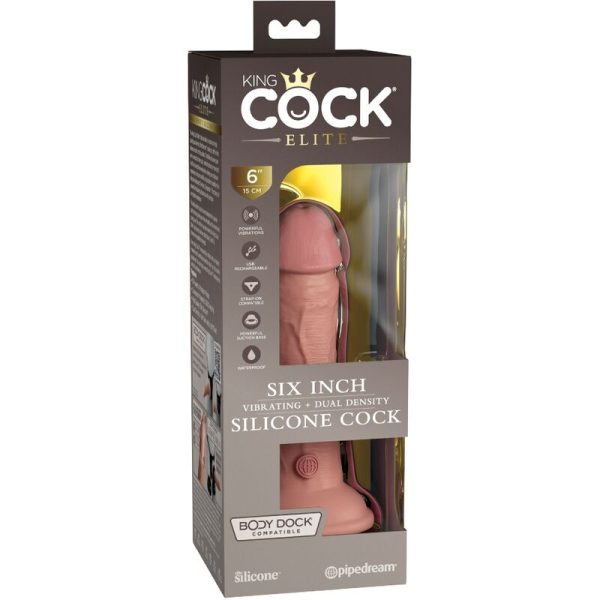 KING COCK ELITE - VIBRAÇÃO REALÍSTICA E DILDO DE SILICONE 15,2 CM - Image 6